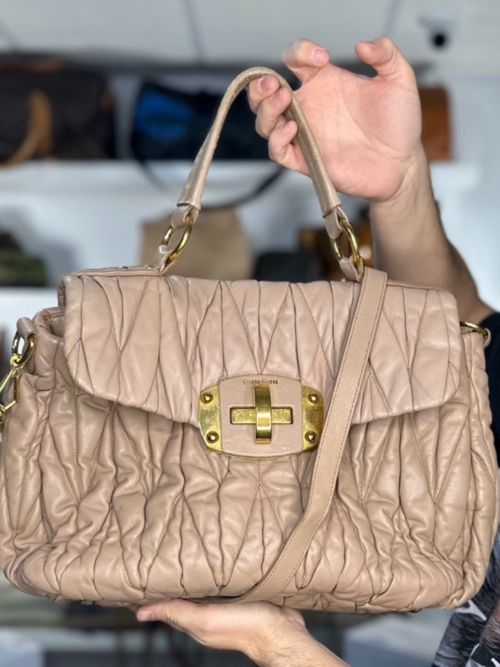 @SCHOC MIU MIU CHAIN FLAT BAG + MIU MIU 2 WAY BAG BUNDLE 1800/1800 credit used - Picture 2 of 2